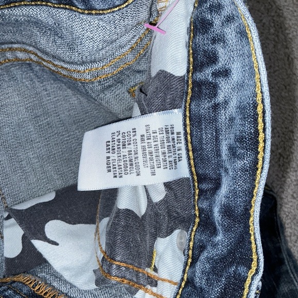 Lucky Brand Jeans Women's Size 6 / 28 R Blue Easy Rider Button Fly Made in USA - Picture 7 of 11